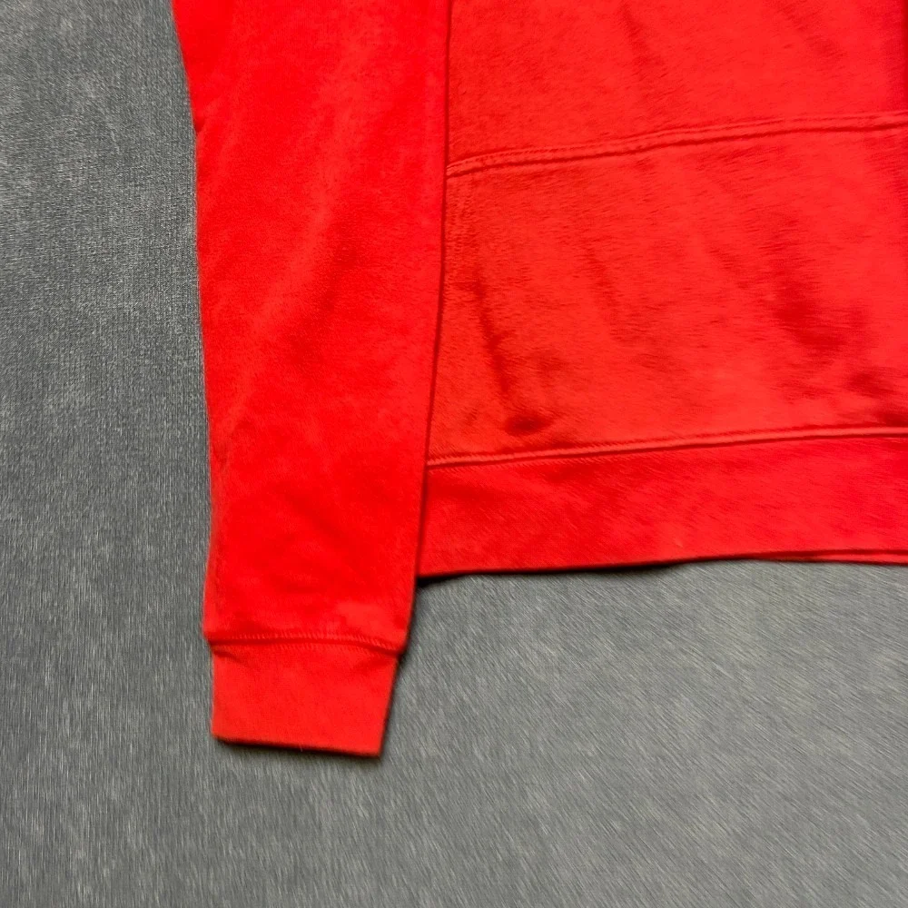 Nike 3Brand Hoodie Boys XL 13-15Yrs Red Fleece Lined Raglan Sleeve Pullover